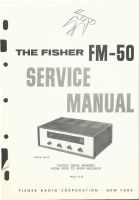Fisher FM-50 - Service Manual 